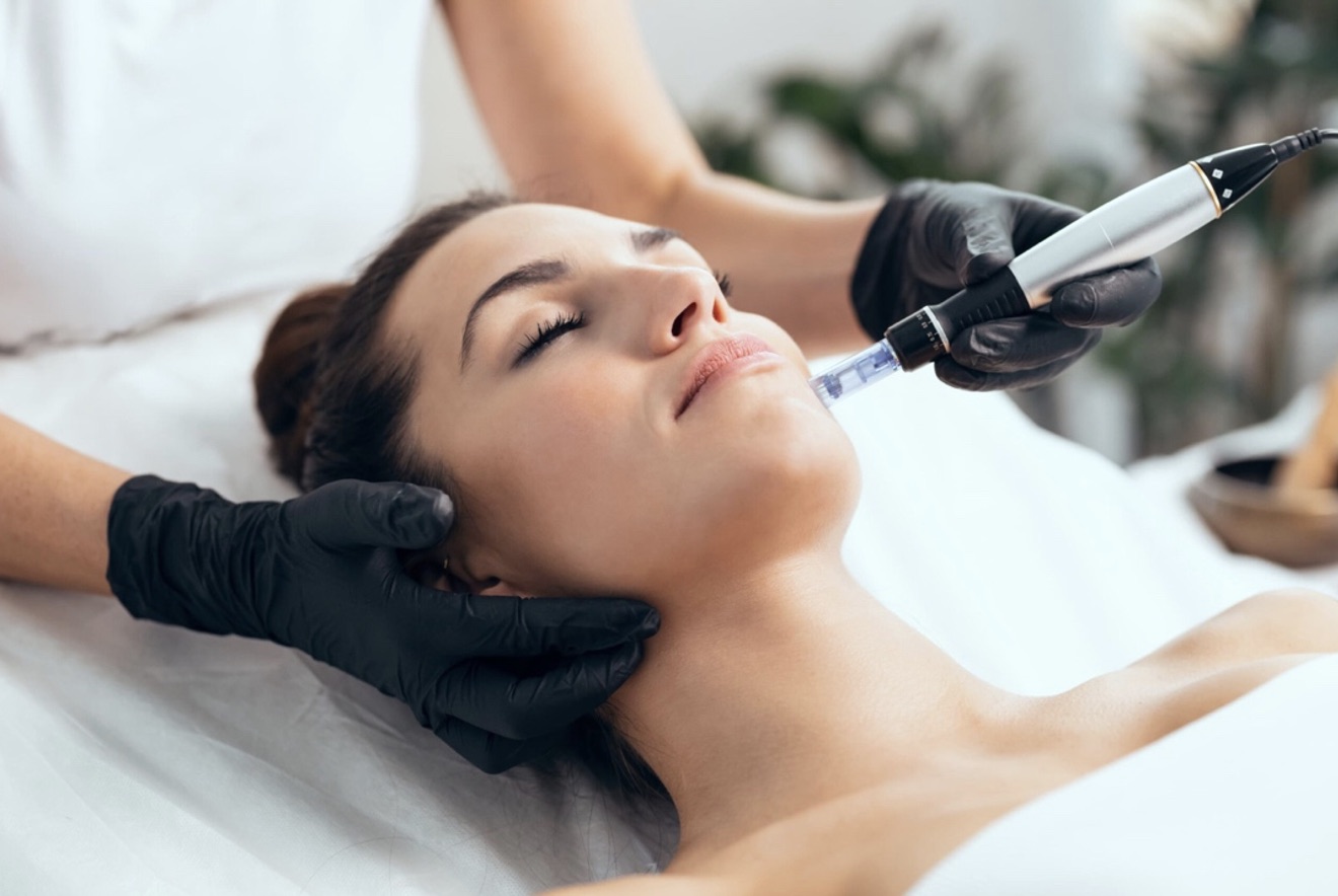 Microneedling skin treatment
